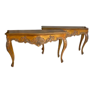 Pair of Ethan Allen Pine Consoles