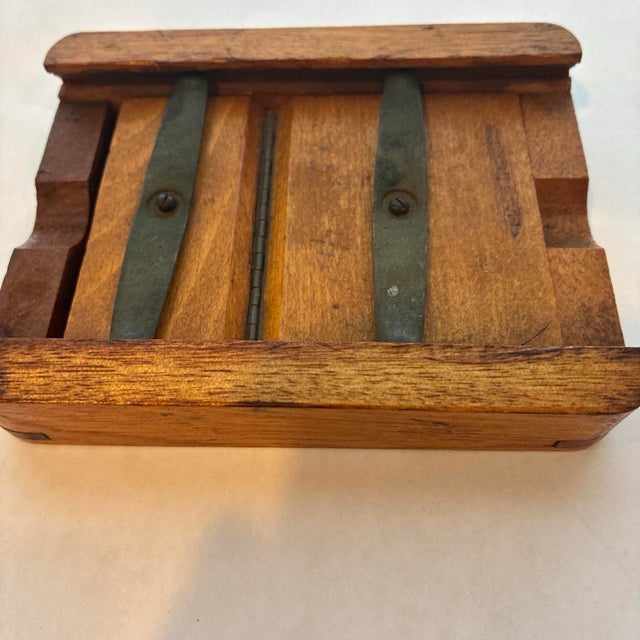 Illustration Antique Antique Wooden Photo Contact Printing Frame Split Back 1800s/1900s Darkroom For Sale - Image 3 of 8
