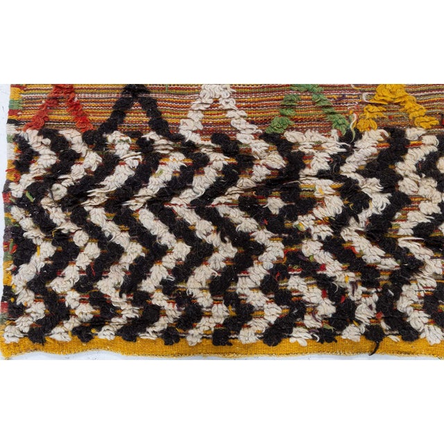 Doris Leslie Blau Mid-Century Vintage Moroccan Tribal Ivory Hand-Knotted Rug For Sale - Image 4 of 9