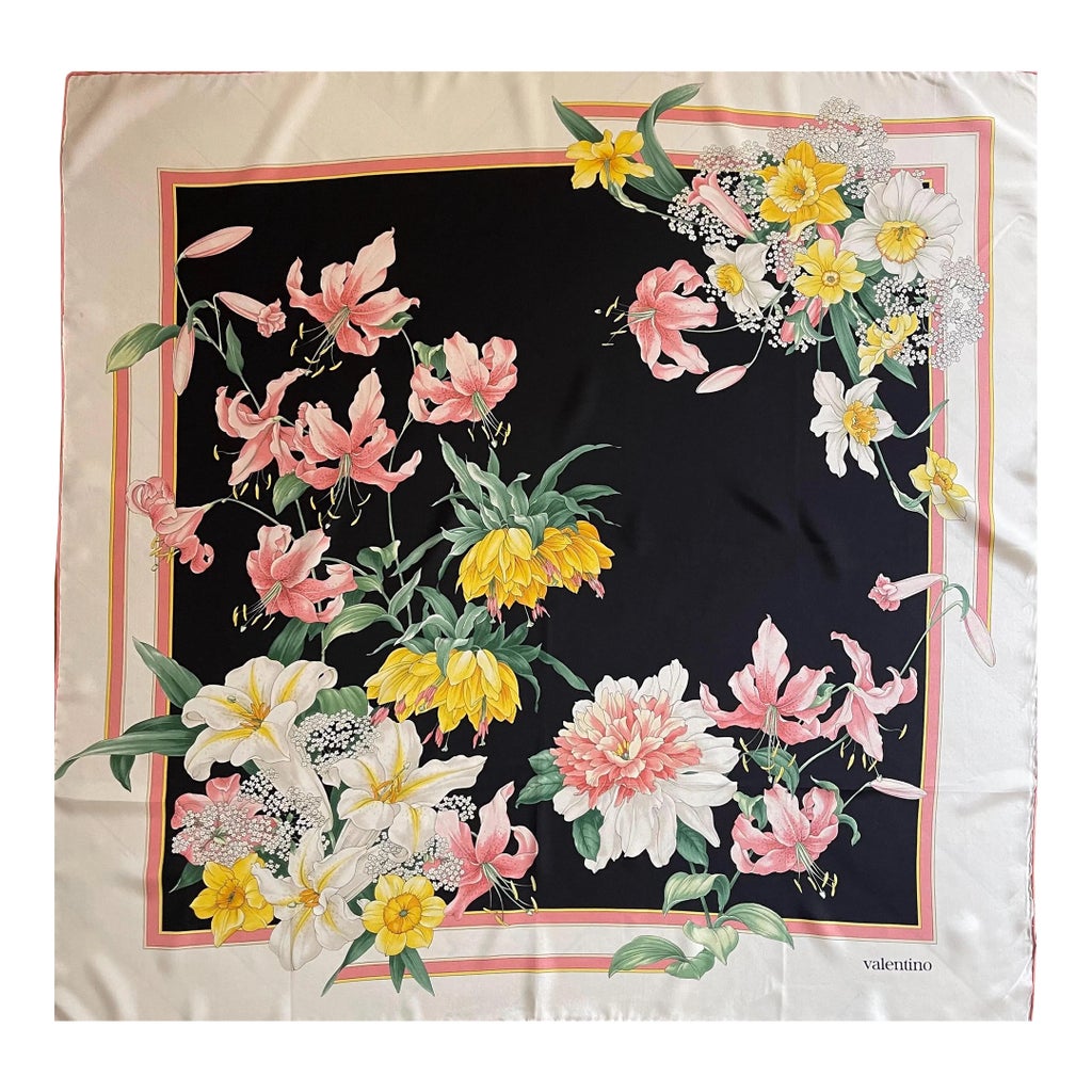 Foulard Carré Vintage Nice Matin 100% Soie - Motif Géométrique Multicolore, Thème Paris, Bon état