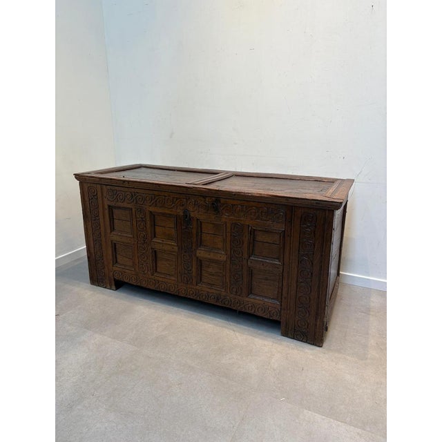 19th Century Oak Chest For Sale - Image 16 of 17