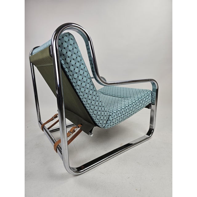 Vintage Italian Chairs in Chrome Frame, 1970s, Set of 2 For Sale - Image 9 of 18