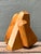 Vintage MCM Faceted Wood Sculpture For Sale - Image 9 of 12