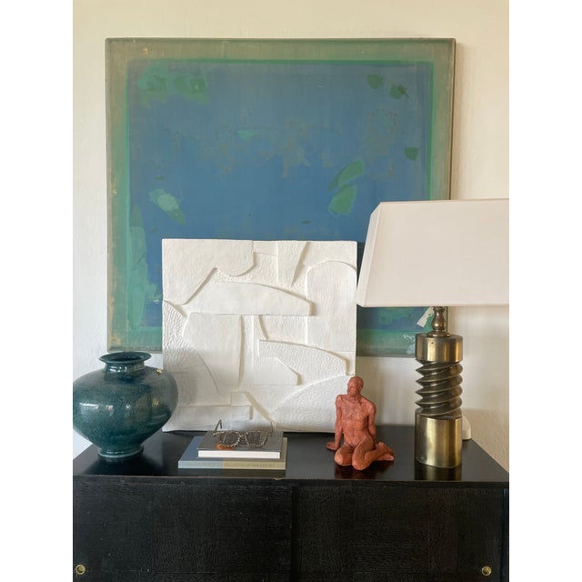 Textured Cubist Relief For Sale In San Francisco - Image 6 of 11