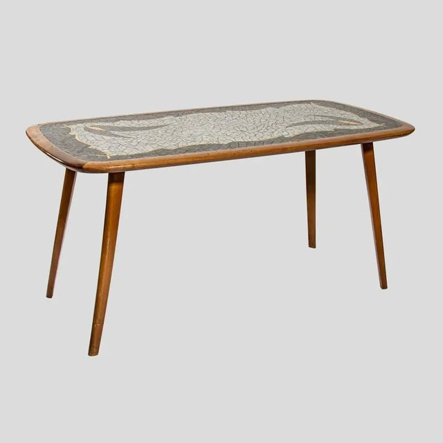 Gold Art Mosaic Table, 1950s For Sale - Image 8 of 9