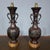 Brown Japanese Bronze Table Lamps, 1900s, Set of 2 For Sale - Image 8 of 8