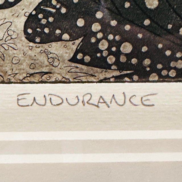 1990s 1999 “Endurance” Intaglio Etching Signed and Numbered by Matthew Smith For Sale - Image 5 of 11