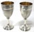 This is a Absolutely Beautiful - Fine Quality Pair of Antique American Coin Silver Wedding Goblets. Early Victorian Era -...