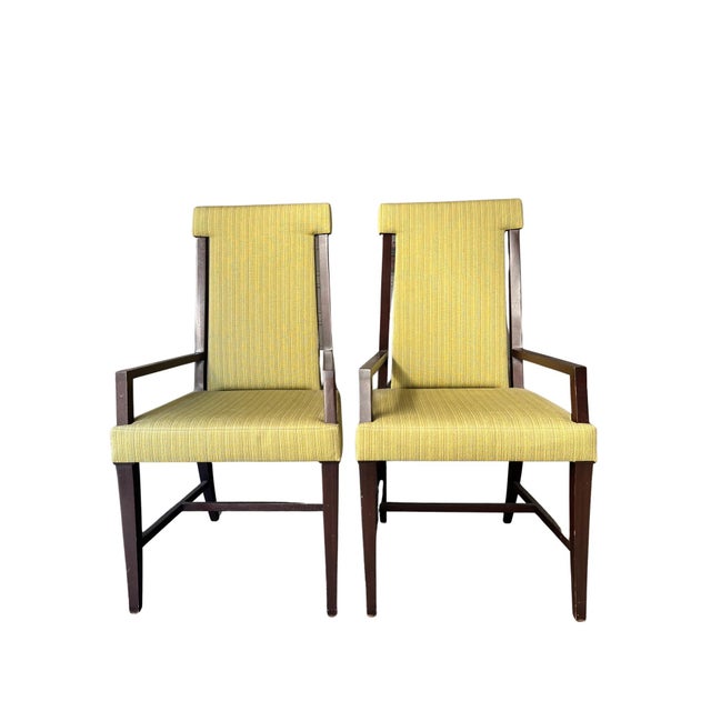 Mid-Century Modern Michael Berman Limited Nora Dining Chairs in Green- Set of 2 For Sale - Image 3 of 10
