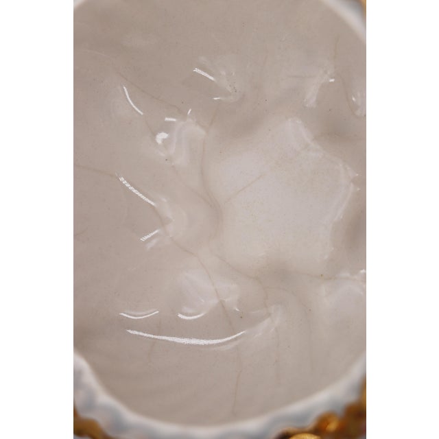 Mid-Century Modern Portuguese Majolica Set of Six Seashell Bowls and a Seashell Box , Studio Pottery For Sale - Image 17 of 17