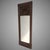 Brown French Empire Mahogany and Brass Inlaid Mirror c 1810 For Sale - Image 8 of 8