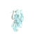 1990s Italian Aquamarine and Diamond Chandelier Earrings in 18k White Gold, Circa 1990, Pair For Sale - Image 5 of 13