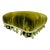 Antique Footstool Reupholstered in Mohair Velvet For Sale