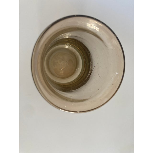 2000 - 2009 Vintage Hand Blown Amber Votive Holders For Sale - Image 5 of 6
