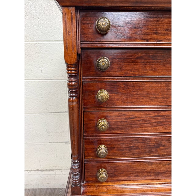 Vintage American Empire or Sheraton Style Lingerie Chest Semainier For Sale - Image 4 of 13