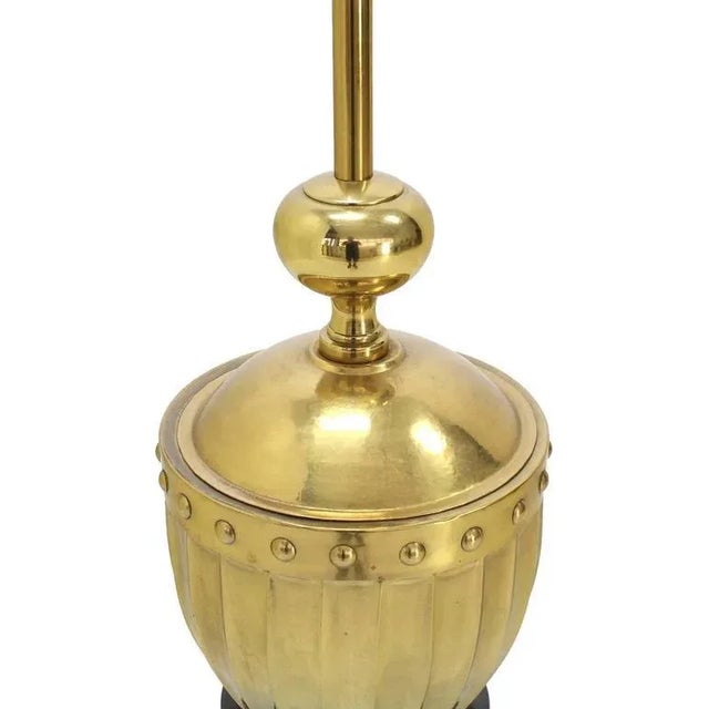 Very nice looking solid brass Mid-Century Modern table lamp by Stiffel. Perfect fr a mid century style home.