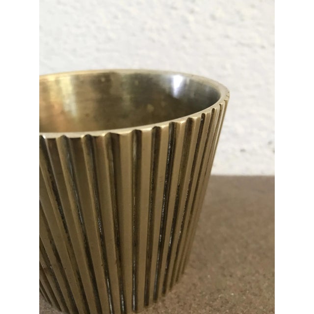 Vintage Brass Vase, 1950s For Sale - Image 4 of 6
