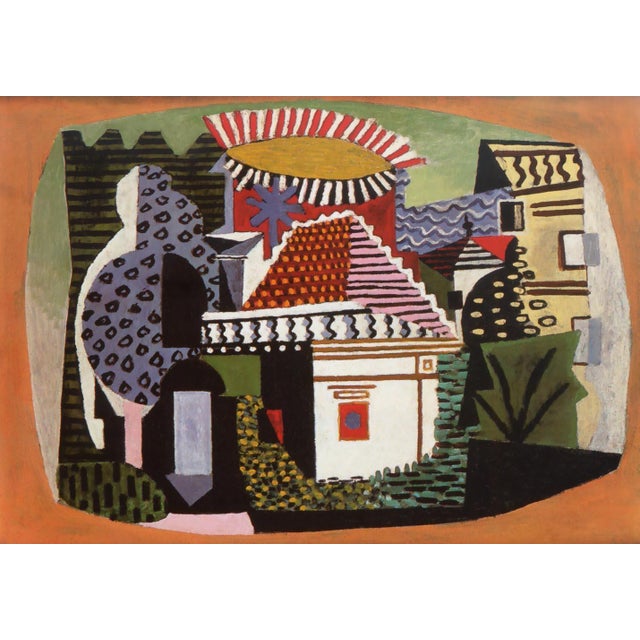 Artist: Pablo Picasso Title: Landscape near Juan les pins Medium: Giclee Marks: L.E numbered Paper size: watercolor paper...