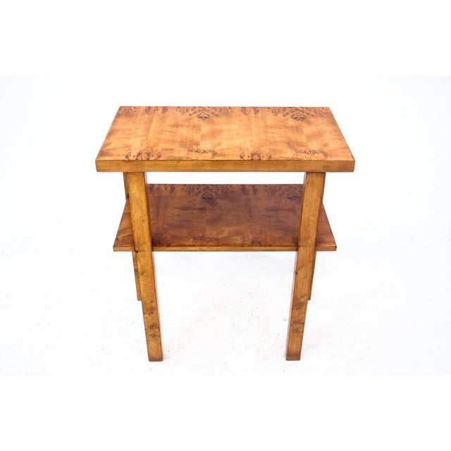 Art Deco Side Table, Poland, 1950s, in Restored conditions. Designed 1950 to 1959