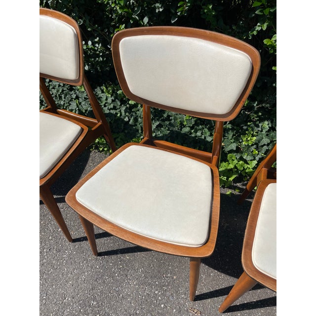 Mid-Century Modern Vintage 1960s Mid Century Modern Dining Chairs Set of 4 For Sale - Image 3 of 16
