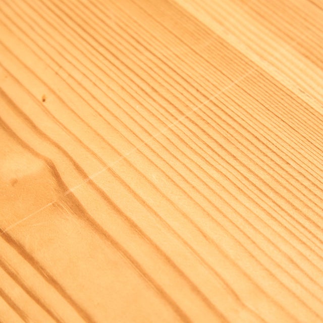 Long Canadian Pinewood Table with Black Varnished Legs For Sale - Image 14 of 18