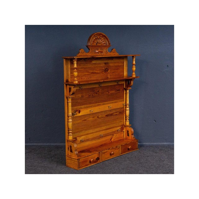 Vintage Brown Wall Shelf For Sale - Image 14 of 14