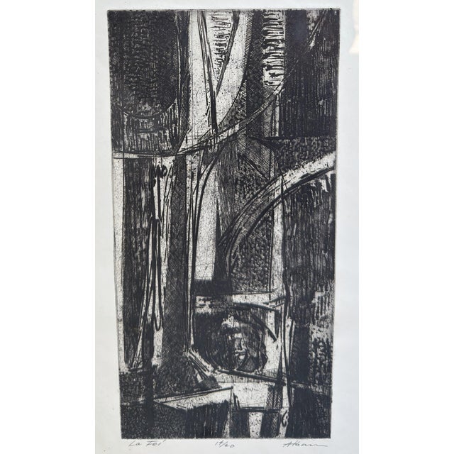 Modern Rare Jean-Michel Atlan French Litho Print - La Foi Le 14/20 For Sale - Image 3 of 3