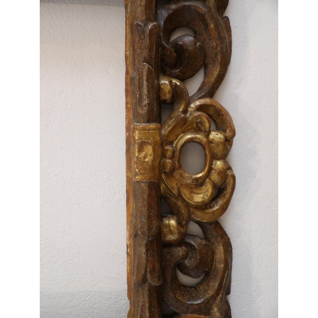 Brown Gilded and Bronzed Wooden Frame, Central Italy, 1600s For Sale - Image 8 of 18
