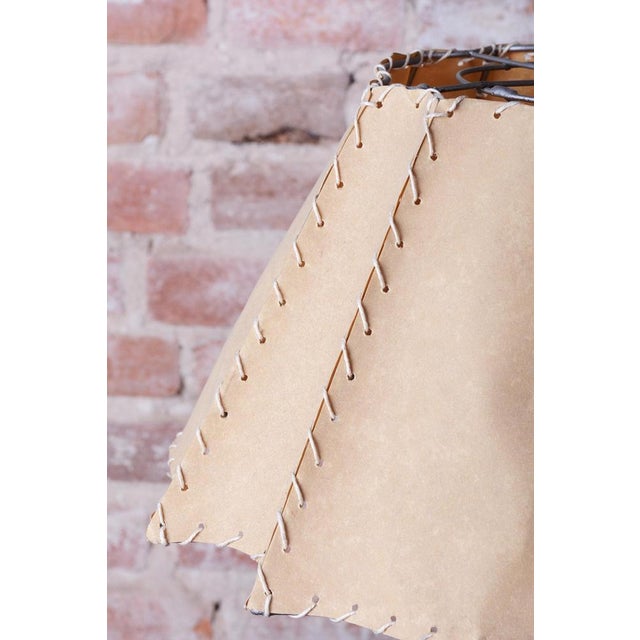 Bauhaus Table Lamp, Chrome-Plated Steel, Parchment, Czech, 1930s For Sale - Image 6 of 14