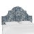 Full Halsted Headboard in Washed Zebra Blue Oga For Sale