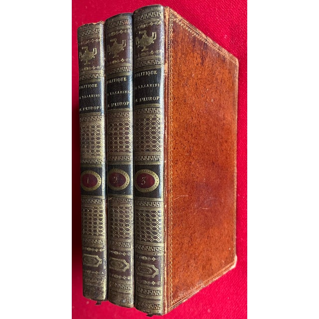 Fine Leather Bindings - Politics of Europe During the Reigns of Louis XV & XVI by Ambassador Louis Philippe Segur l'Aine - Paris 1801 - in 3 Volumes For Sale - Image 11 of 12