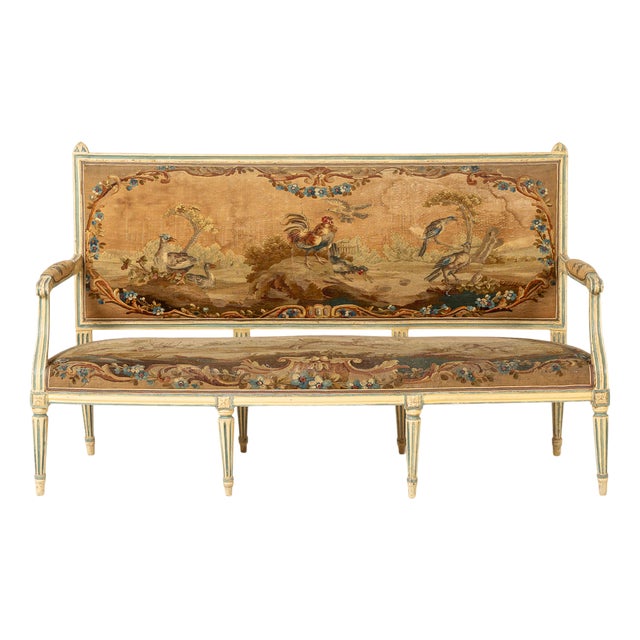 18th Century French Painted Sofa For Sale