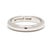 Ring Size: 4 Rise Off Of Finger: 1.8 mm Width: 3.1 mm Weight: 3.2 dwts/ 5 grams Metal: "Plat Tiffany" Ruthenium & Platinum...