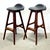 Oddense Maskinsnedkeri a/S Pair of Rosewood Model Od61 Stools Designed by Erik Buch For Sale - Image 9 of 18