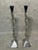 Vintage Chrome Twist Candleholder, Set of 2 For Sale - Image 6 of 8