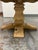 Tan Timothy Oulton for Restoration Hardware Salvaged Wood Trestle Round Dining Table, Diam. 60.5 Inches For Sale - Image 8 of 12