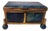 Antique Lapis Lazuli Trinket Box With Brass Accents For Sale