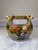 Vintage Signed Kutani Porcelain Gilded Basket Ikebana Vase by Shuchun For Sale - Image 4 of 7