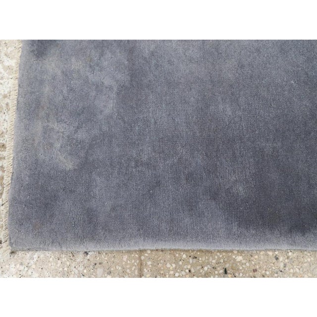 Mid 20th Century Galerie Shabab Collection Mid-20th Century Chinese Art Deco Throw Rug For Sale - Image 5 of 8