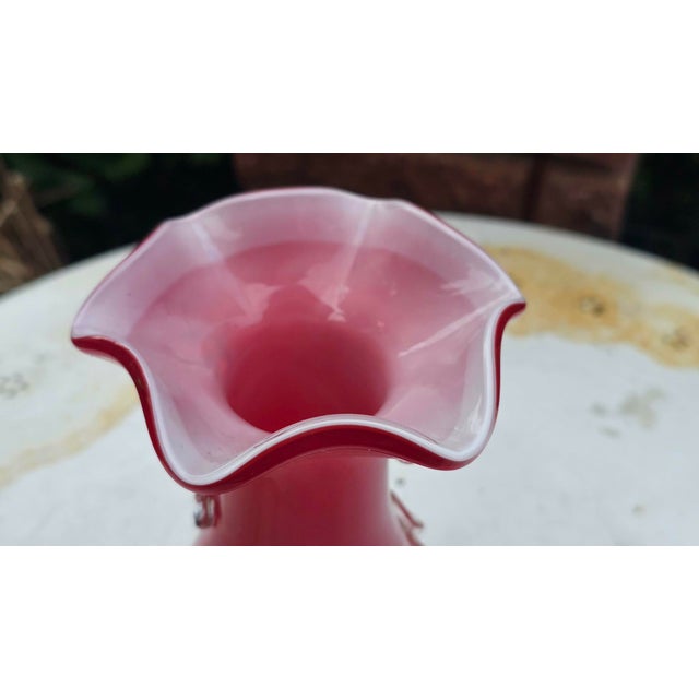 Vintage Murano vase, 1970s, dimensions: height 23.5 cm, diameter 12 cm.