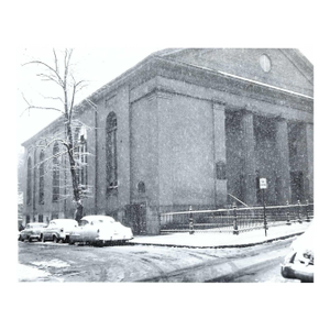 1958 St Joseph Catholic Church Boston in the Snow Photograph