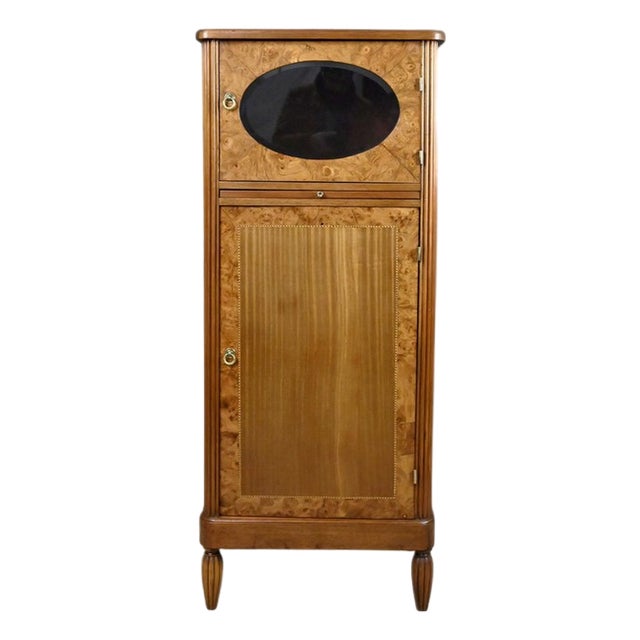 Early 20th Century Art Deco Burl and Mahogany Furniture, 1920s For Sale