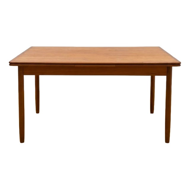Vintage Danish Teak Table with Extensions, 1960s For Sale