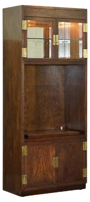 Military Campaign Media Cupboard from Henredon