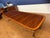 Wood Classic Double Scalloped Multi-Banded Mahogany Dining Table by Leighton Hall - Showroom Sample For Sale - Image 7 of 15