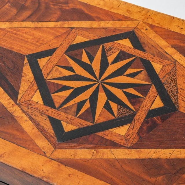 American American Marquetry Writing Box, 19th C. For Sale - Image 3 of 9