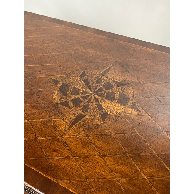 Neoclassical Late 20th Century John-Richard "European Crossroads" Inlay Console Table For Sale - Image 3 of 18