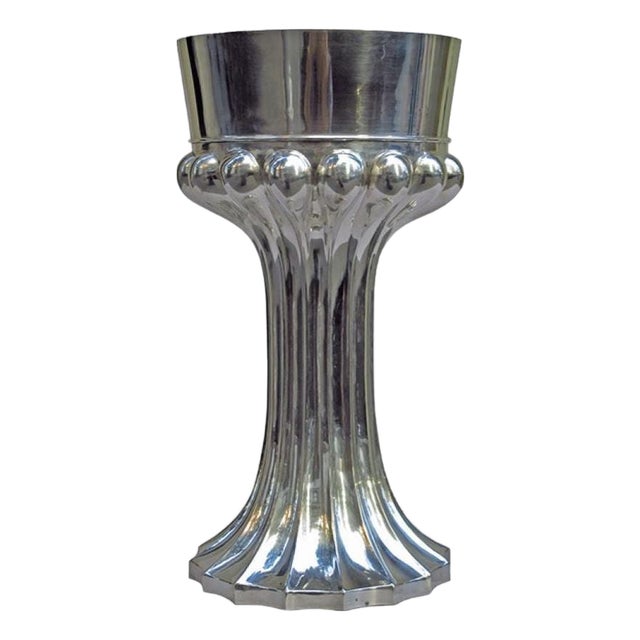 Art Deco Period WollenWeber Silver Vase Austria circa 1930 For Sale