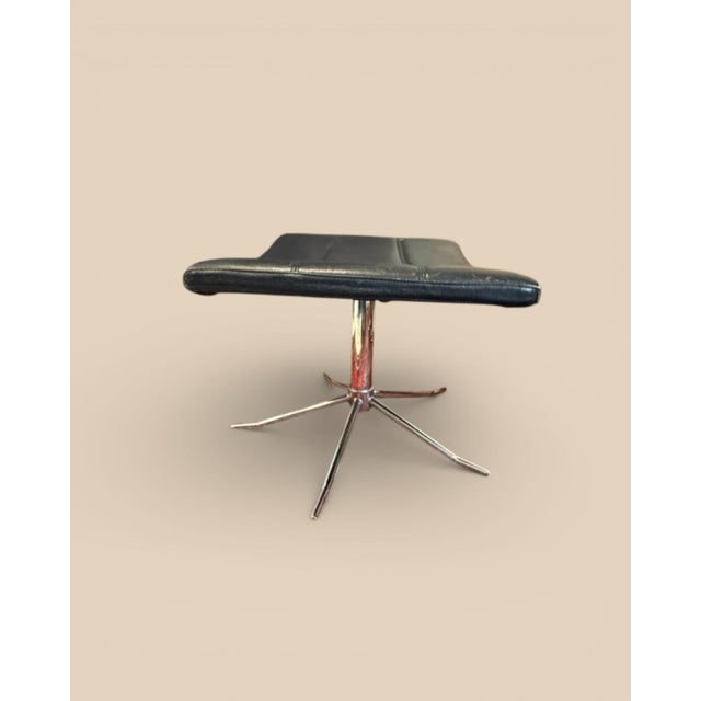 Set of Danish Modernist Lounge Chair and Ottoman, 1970s For Sale - Image 11 of 12