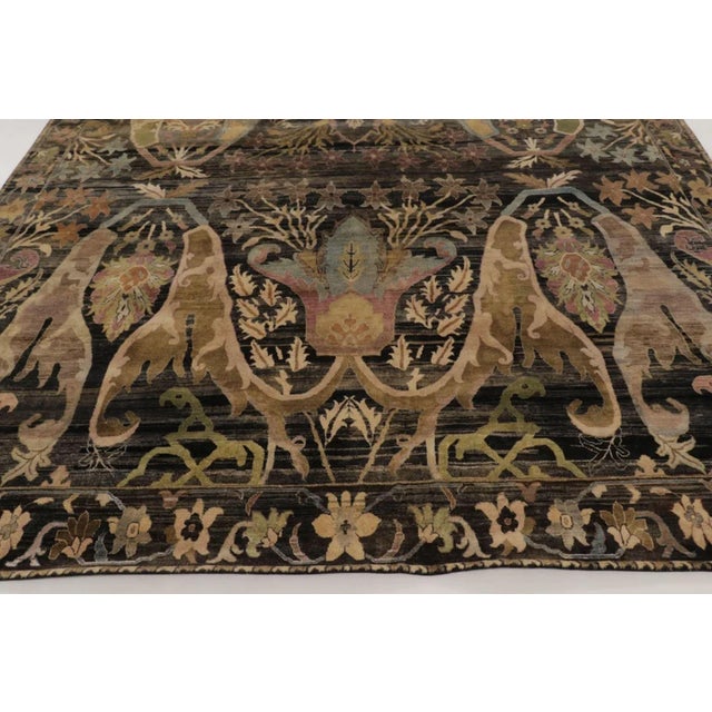 Rug & Kilim's Contemporary Bidjar Style Rug With Polychromatic Design For Sale In New York - Image 6 of 11